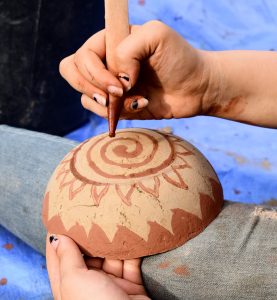 Decorating Earthenware Pottery